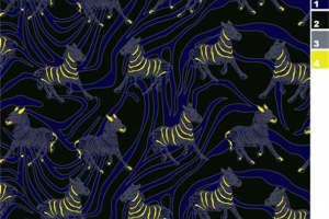 潮流斑马纹面料印花素材，打造个性服装