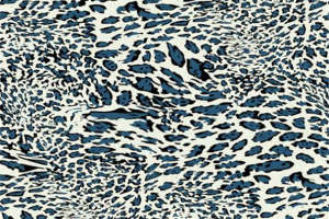 时尚蓝白豹纹面料印花设计素材