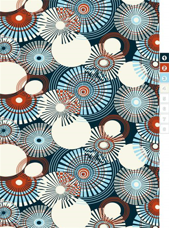 复古几何风面料印花素材 | 时尚服装印花设计