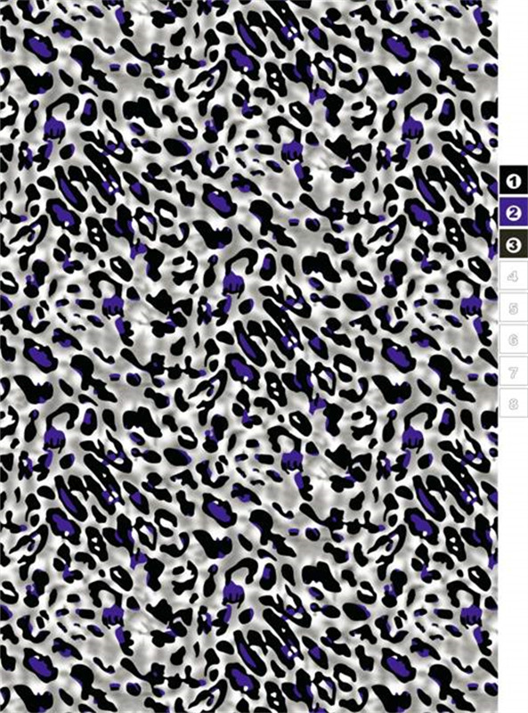 时尚豹纹面料印花 高端服装印花设计素材