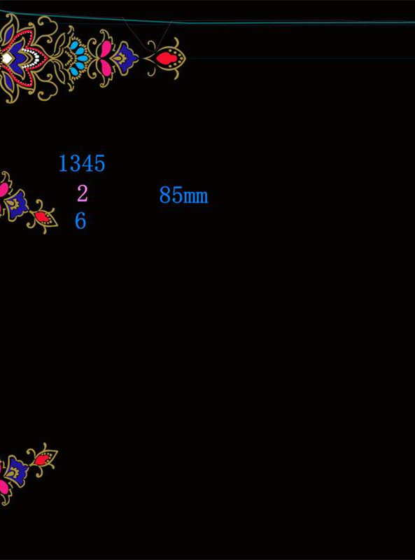 民族风复古花卉面料印花素材,适用于高端服装定制