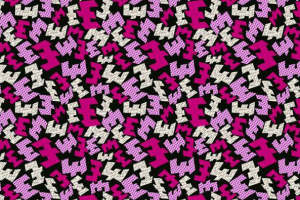 高饱和度撞色服装印花面料设计素材