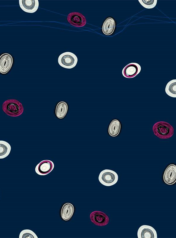 科技感几何纹样面料印花 适用于时尚服装设计的数码印花素材