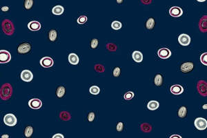 时尚深蓝圆点面料印花 创意服装印花设计素材