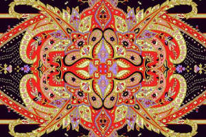 华丽民族风面料印花素材 高端服装印花设计灵感