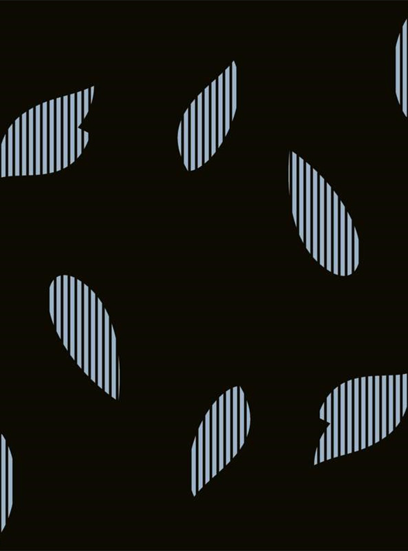 极简风条纹叶纹面料印花素材 适用于服装定制