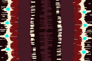 民族风条纹面料印花素材 复古抽象服装印花