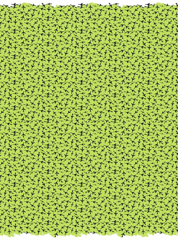 清新绿色复古风面料印花素材,适用于服装印花设计