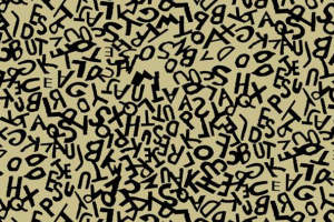 复古字母涂鸦风面料印花 时尚服装印花素材推荐