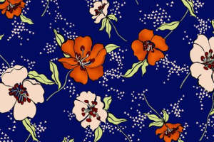 复古花卉面料印花素材 服装印花设计灵感