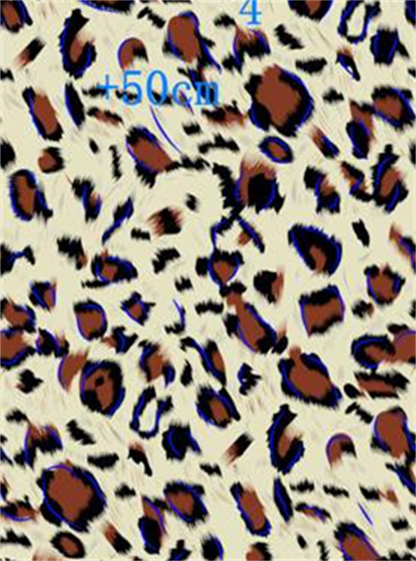 经典豹纹面料印花素材 服装印花设计必备