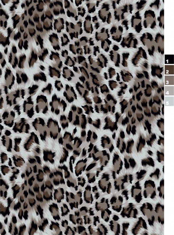 时尚豹纹面料印花素材 高级感服装印花设计