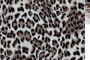 时尚豹纹面料印花素材 高级感服装印花设计