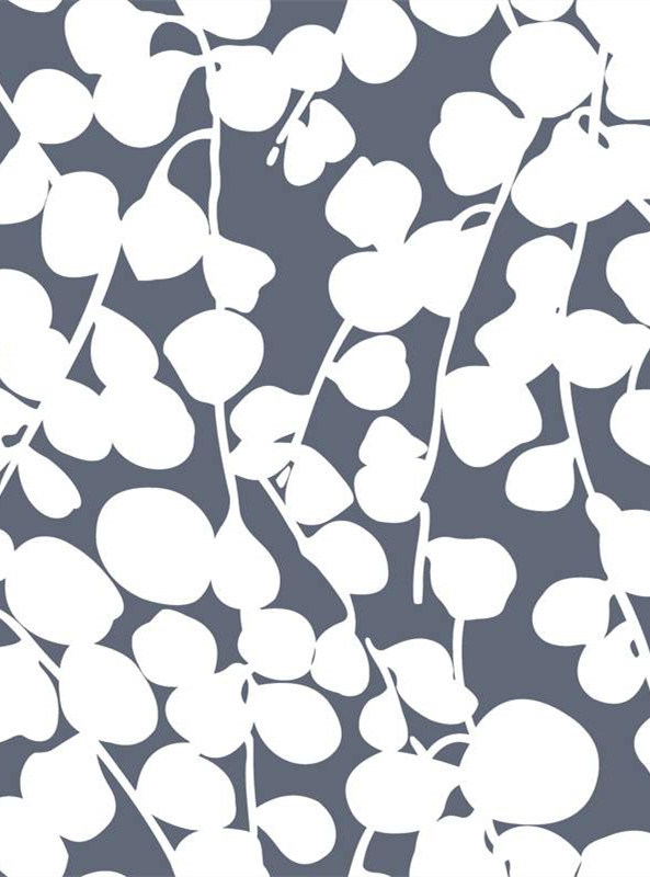 简约白叶纹面料印花素材 时尚服装印花设计