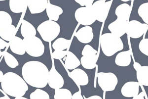 简约白叶纹面料印花素材 时尚服装印花设计