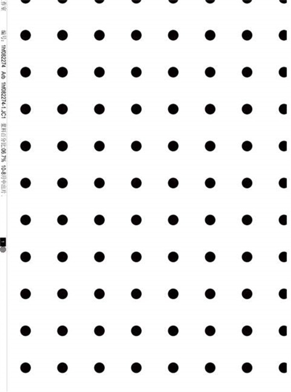 经典黑白波点面料印花素材,适用于时尚服装印花设计