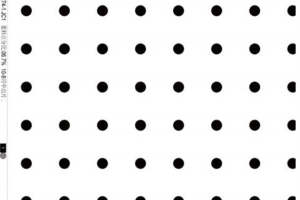 经典黑白波点面料印花素材，适用于时尚服装印花设计