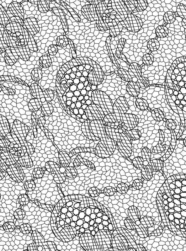 复古花卉网格纹理 服装印花素材设计灵感