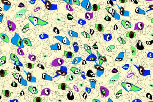 超现实眼睛图案 创意面料印花素材 服装印花设计灵感