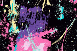 时尚泼墨风面料印花素材 创意服装印花设计灵感