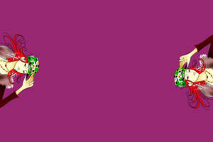 时尚对称花型 紫色系服装印花素材