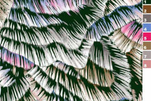 艺术抽象纹理面料印花设计 服装印花素材推荐