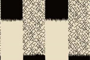 黑白格纹手绘纹理 时尚面料印花素材