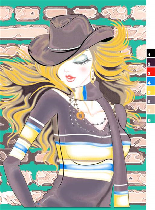 复古街头风服装印花素材:时尚插画设计