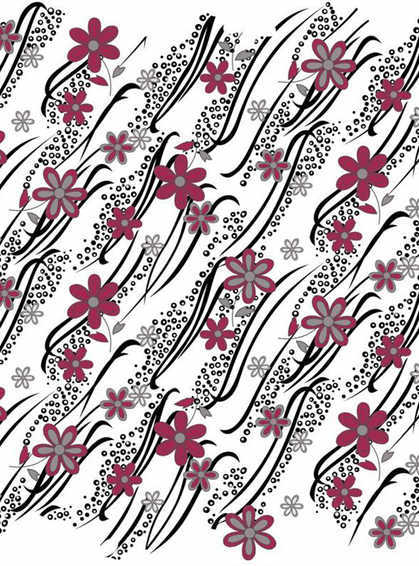 时尚花卉面料印花设计 艺术感服装印花素材推荐