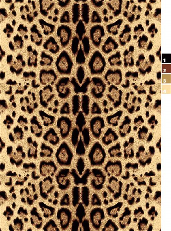 复古豹纹面料印花素材 经典服装印花设计