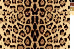 复古豹纹面料印花素材 经典服装印花设计