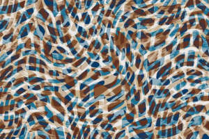 蓝棕抽象纹理面料印花设计素材推荐