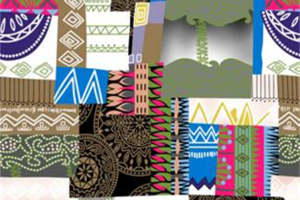 民族风拼贴花型 创意面料印花素材 时尚服装印花设计