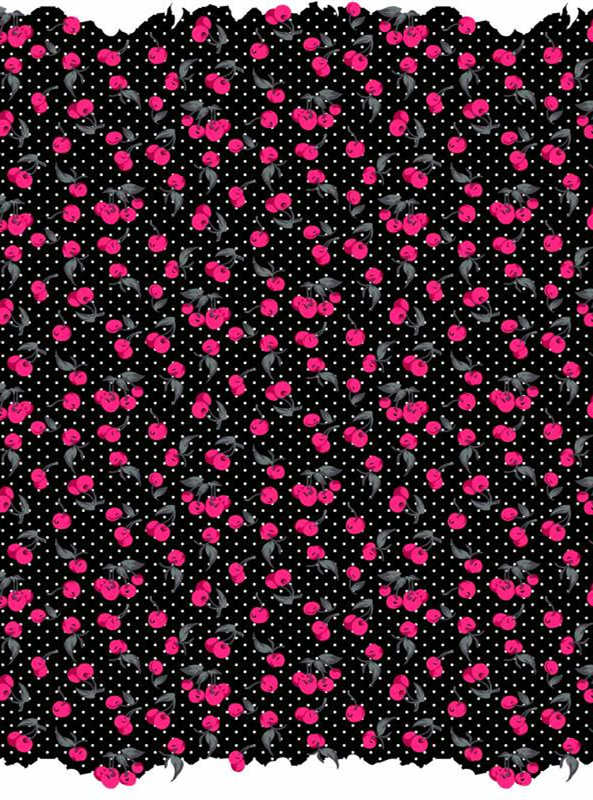 复古波点花卉元素服装印花素材