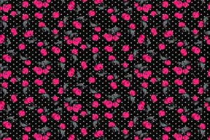 复古波点花卉元素服装印花素材