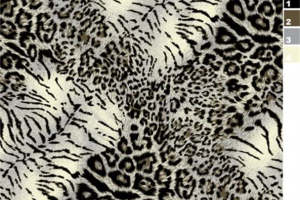 高级感豹纹虎纹混合面料印花素材