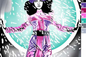 时尚插画风面料印花 服装印花素材推荐