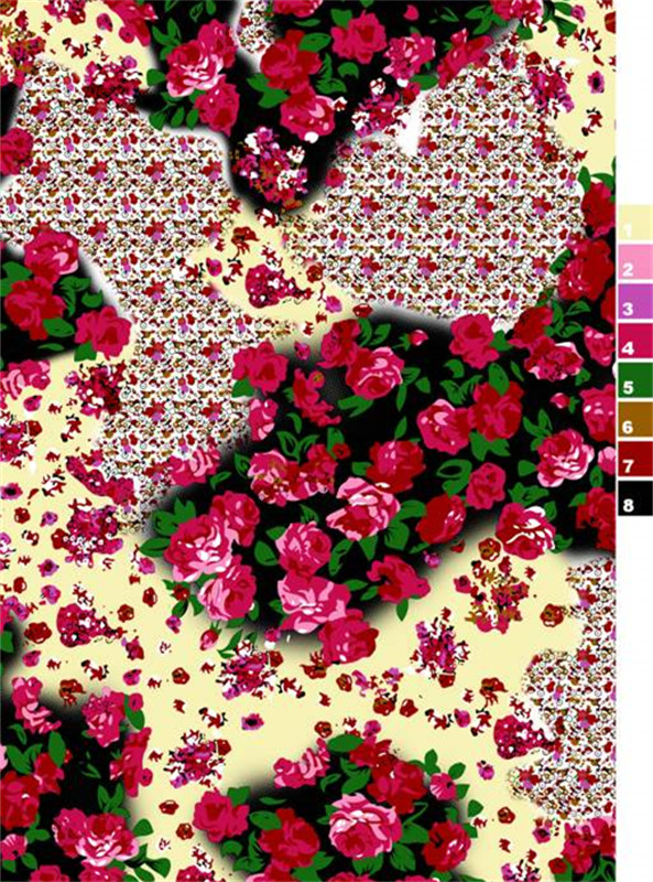 复古花卉面料印花素材 服装印花设计灵感