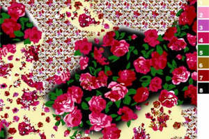 复古花卉面料印花素材 服装印花设计灵感