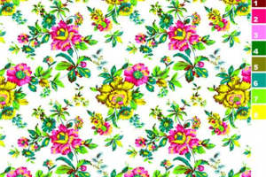 复古花卉面料印花 时尚服装印花设计素材