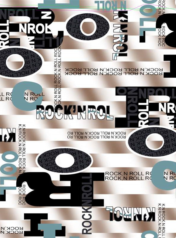 摇滚风潮面料印花 时尚服装印花素材推荐