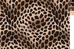 复古豹纹面料印花 经典动物纹理服装印花素材