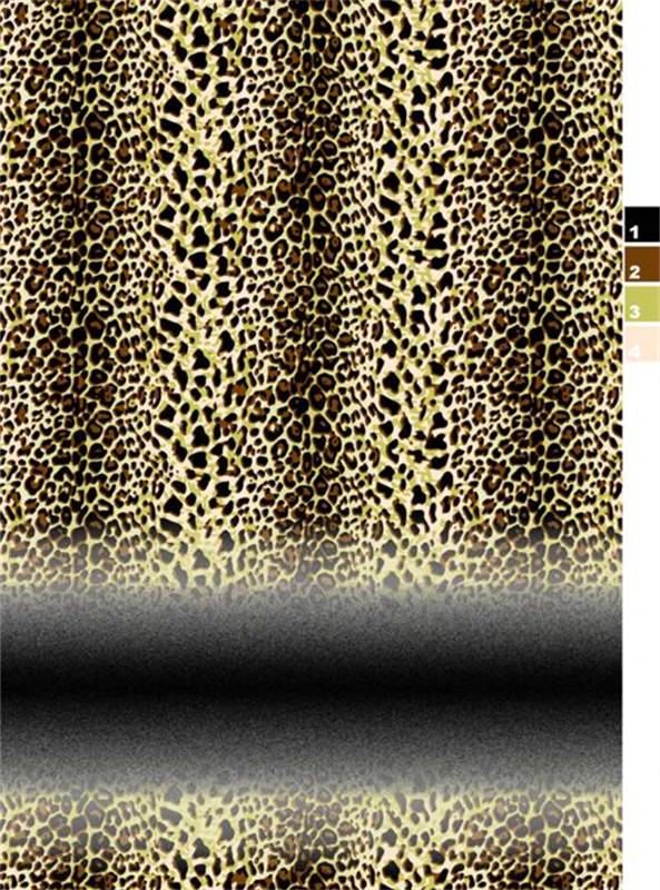 时尚豹纹面料印花素材 高级感服装印花设计
