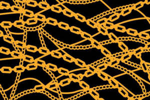 时尚链条纹理 高端面料印花设计素材