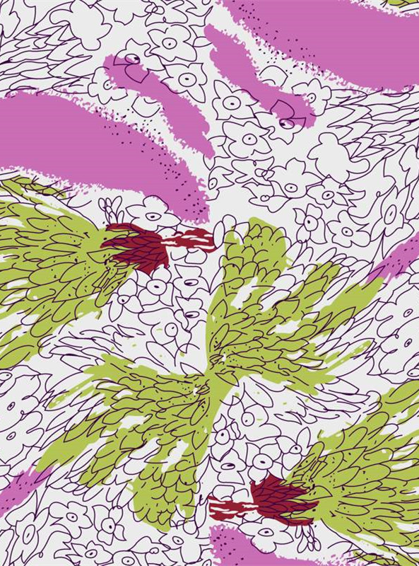 时尚面料印花素材 创意服装印花设计