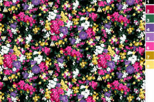 多彩小碎花面料印花 夏季服装印花素材推荐