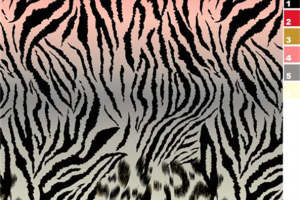 时尚渐变斑马豹纹面料印花 服装印花素材推荐