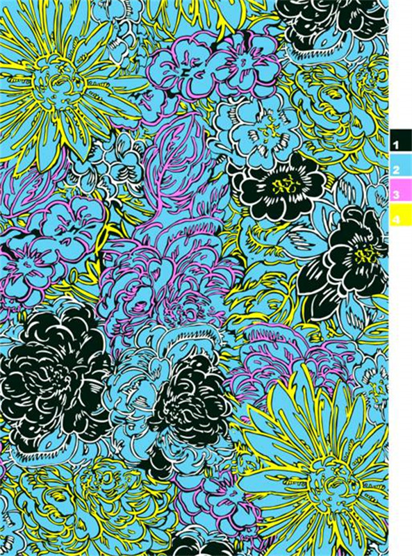 复古花卉面料印花设计,时尚服装印花素材推荐