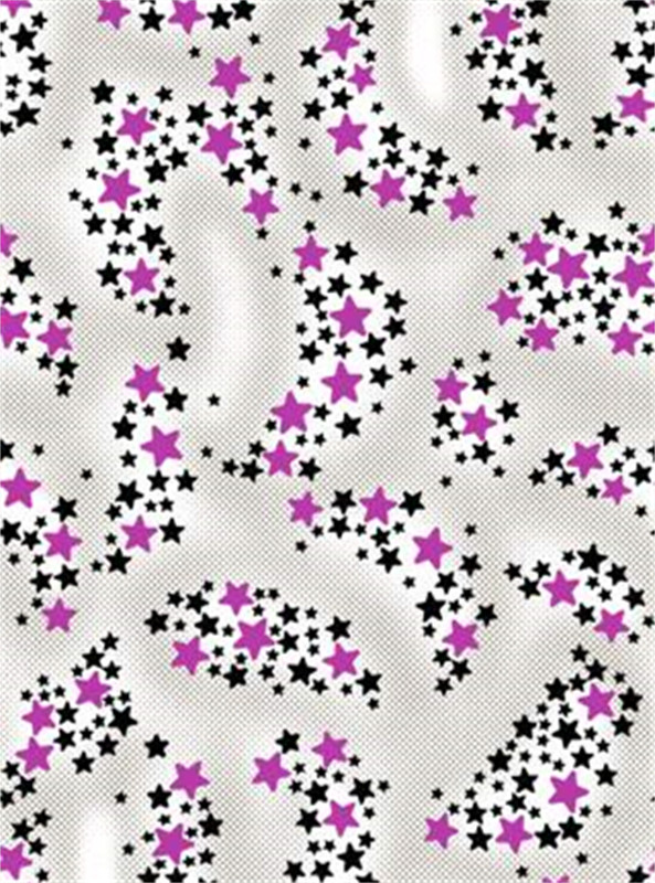 紫色星星图案服装印花素材 时尚面料设计