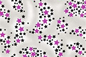 紫色星星图案服装印花素材 时尚面料设计